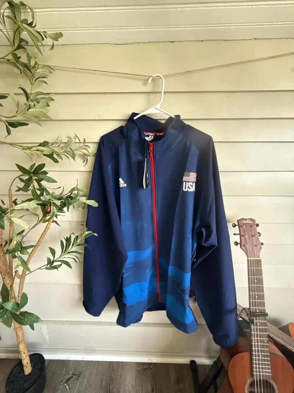 Adidas USA Volleyball National Team Men's Official Warm-Up Jacket